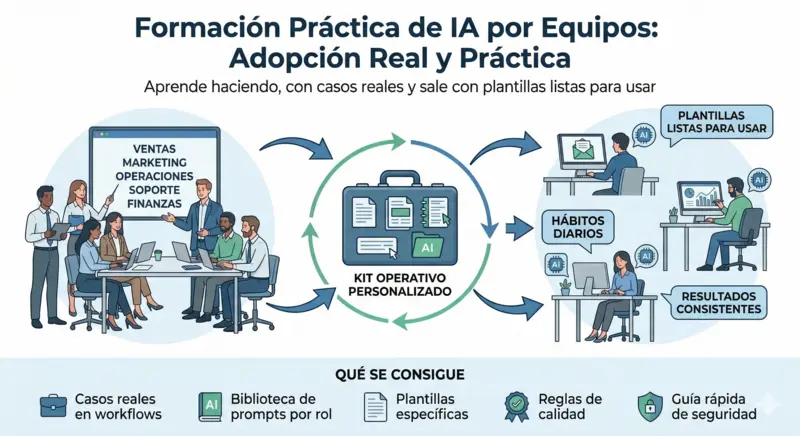 Ilustración del servicio de formación en inteligencia artificial